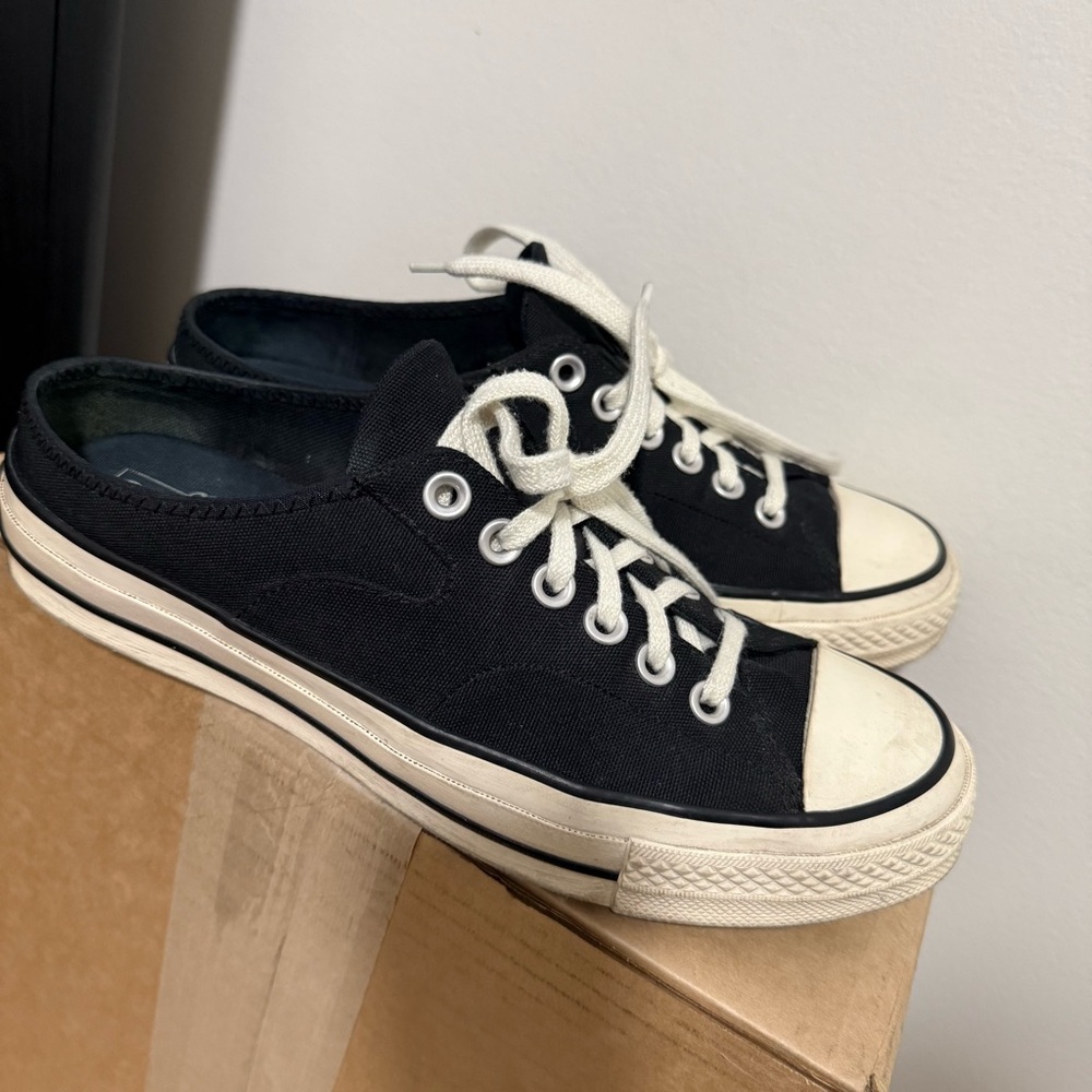 Converse Black and White All Star Sneakers